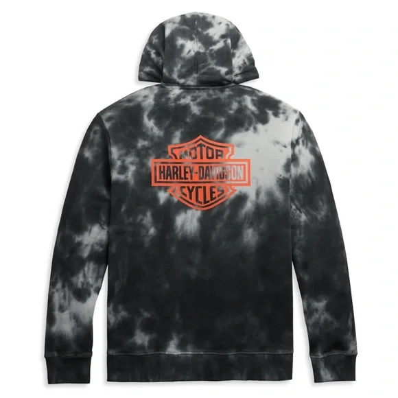 Harley - Davidson Tie-Dye Logo Pullover Zip-Up Hoodie Size 2XL Limited Edition